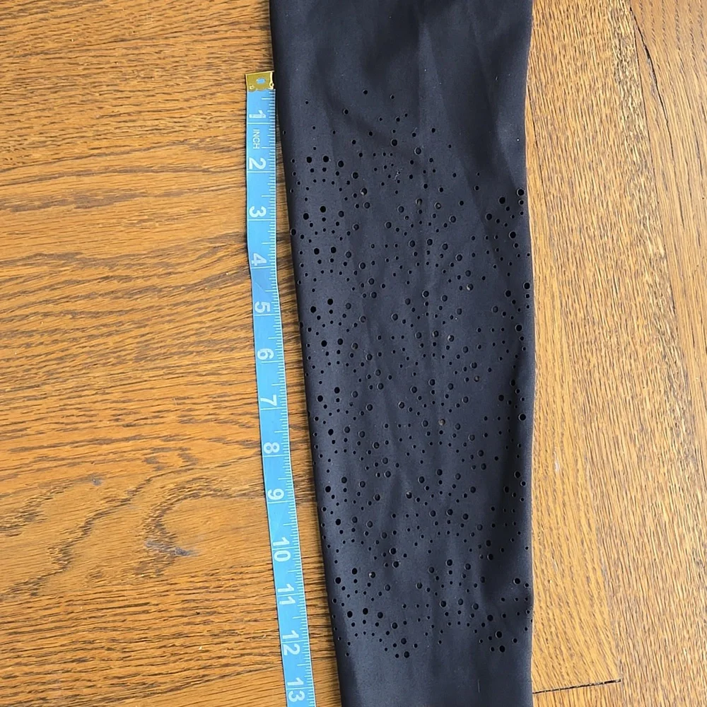 CALIA Power Sculpt Perforated 7/8 Leggings Pure Black Women’s Small NWT - Picture 11 of 11